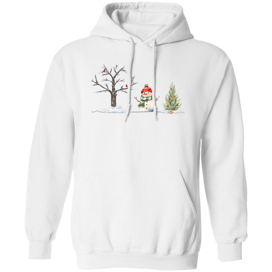 Snowman & Trees ~ LS T-Shirt | Sweatshirt | Hoodie