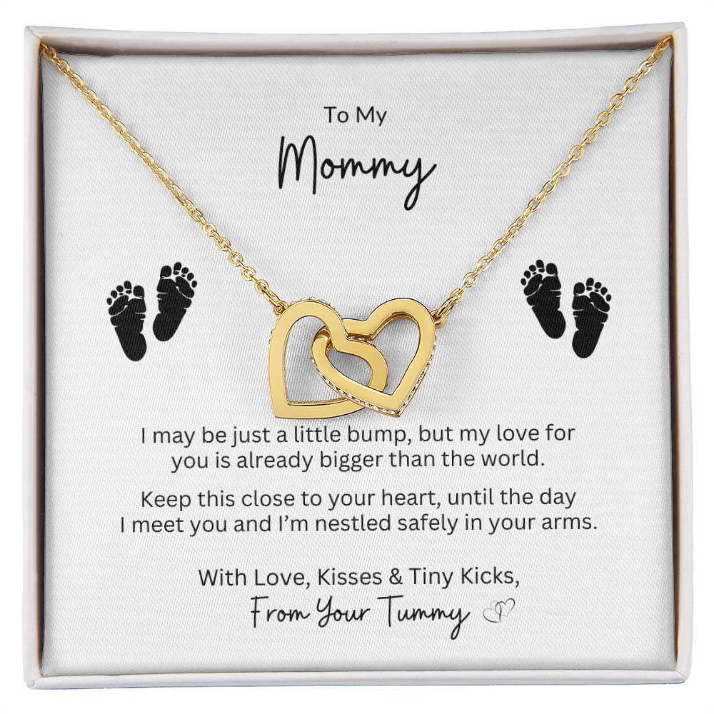 To My Mommy ~ 2 Interlocking Hearts