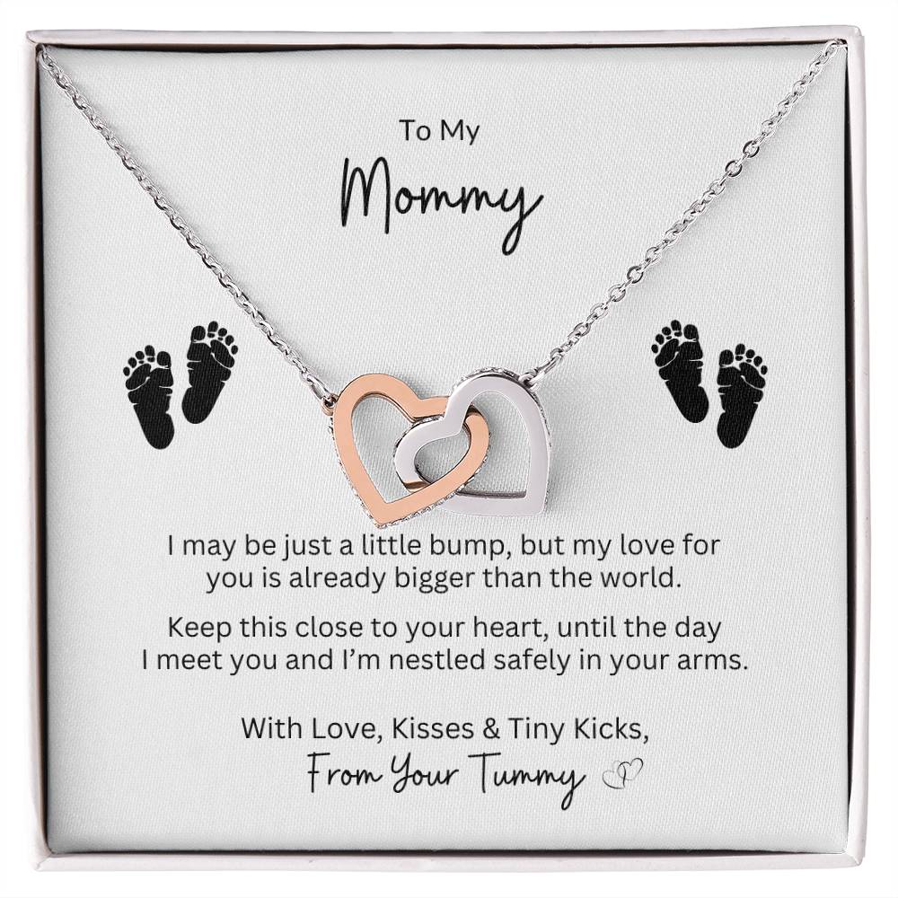 To My Mommy ~ 2 Interlocking Hearts