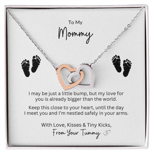 To My Mommy ~ 2 Interlocking Hearts