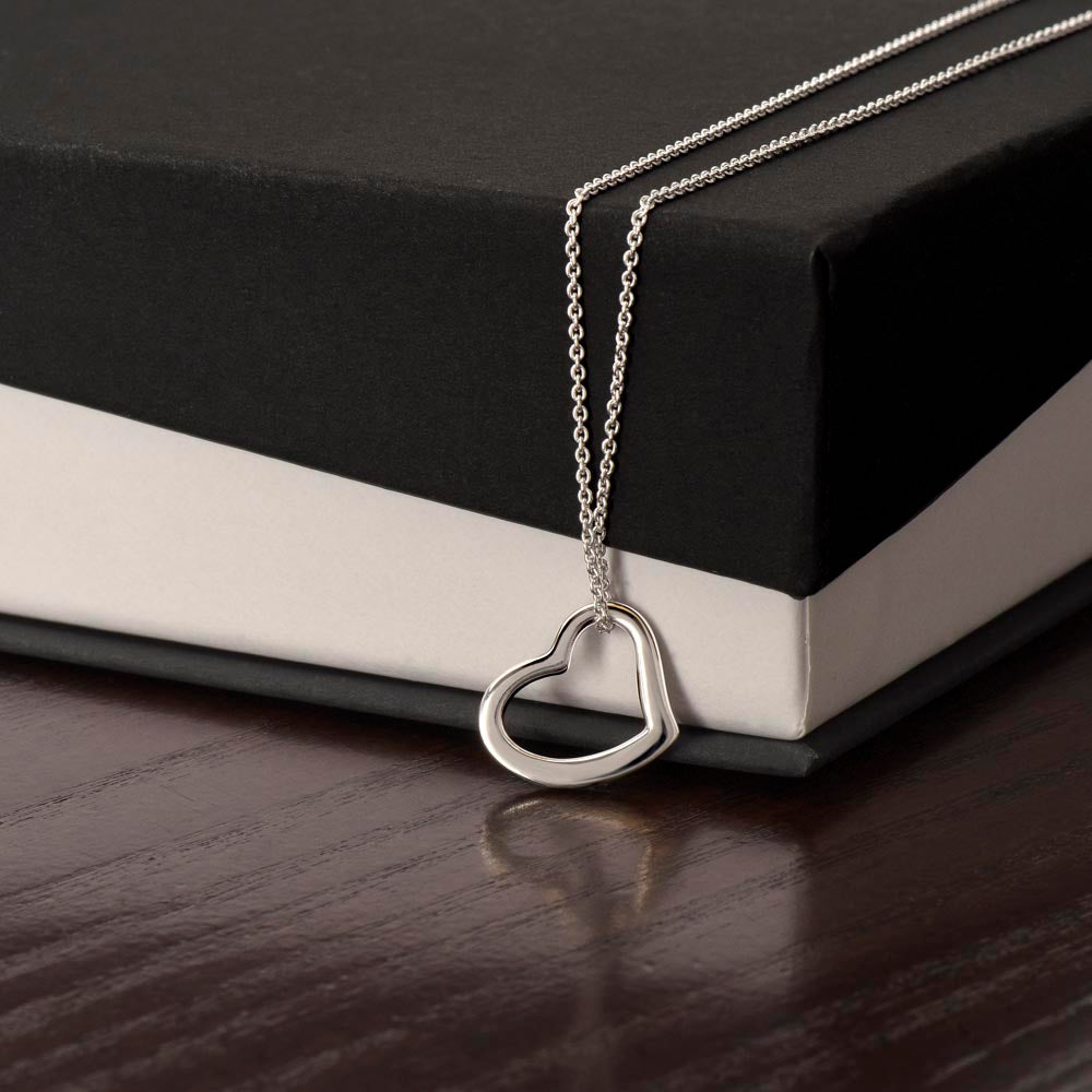 Delicate Heart Necklace ~ [WITHOUT a message card]