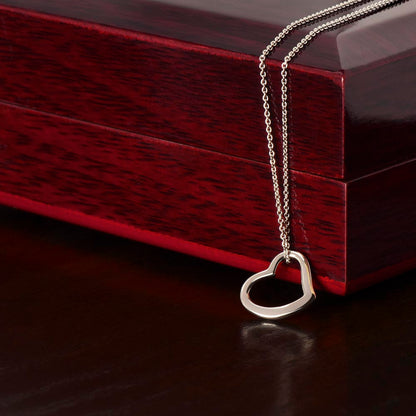 Delicate Heart Necklace ~ [WITHOUT a message card]