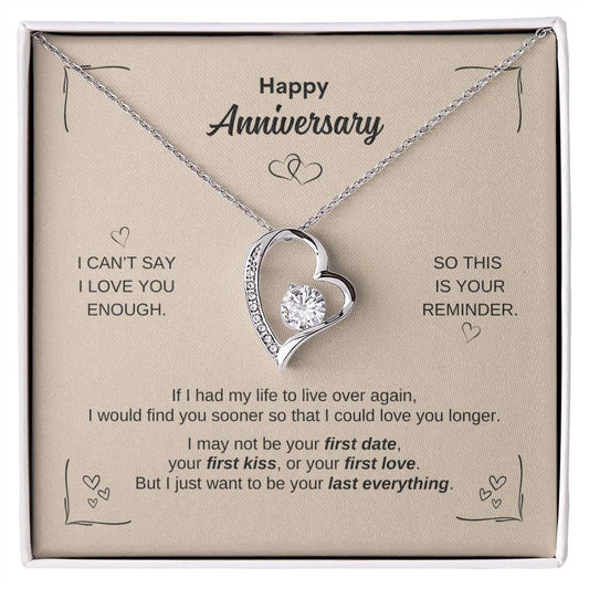 Happy Anniversary ~ Forever Love Necklace